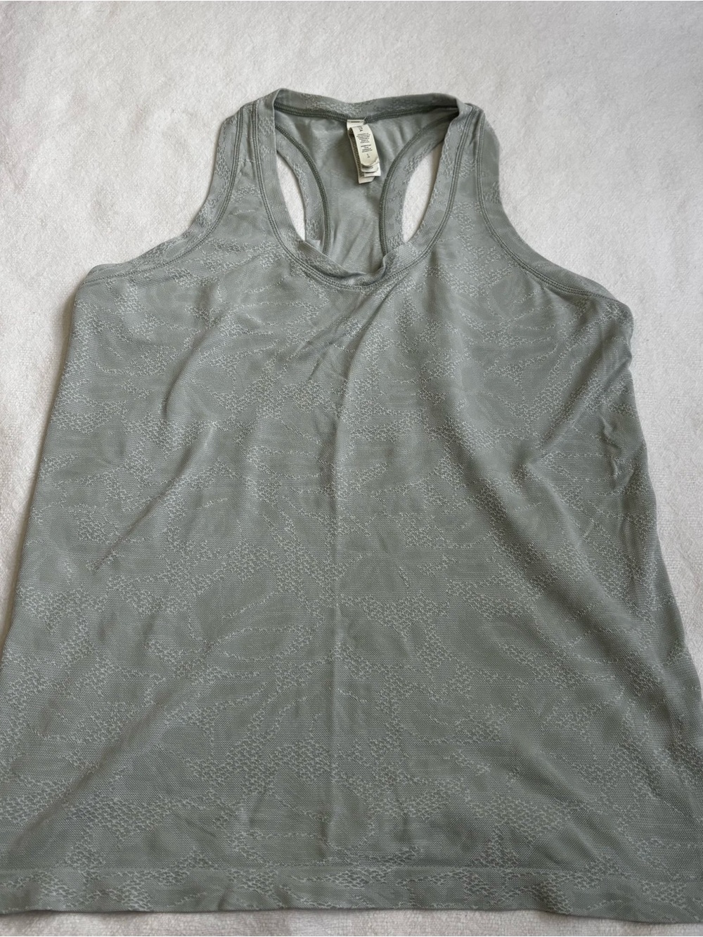 Athleta Sage Green Textured Racerback Tank